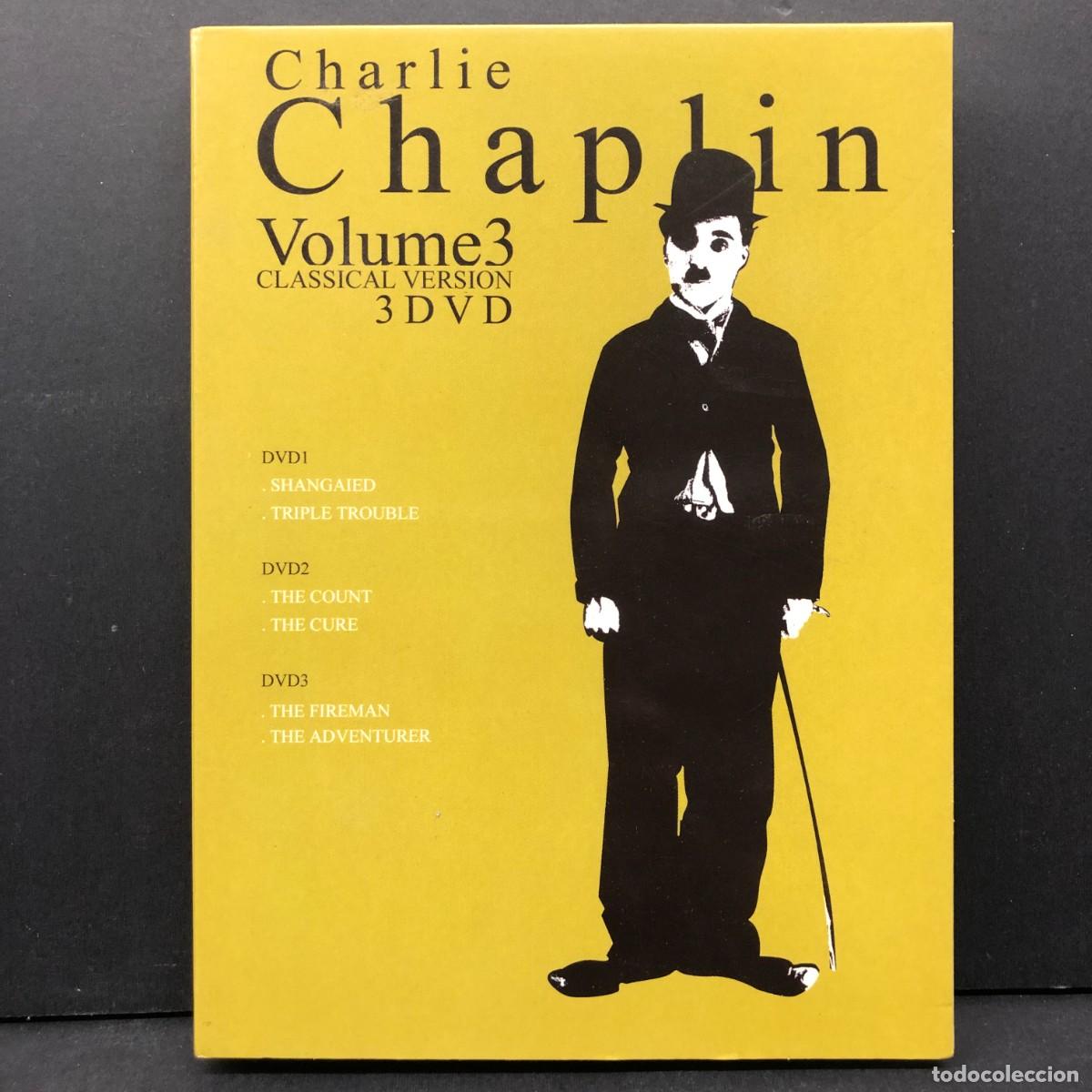 Cine: CHARLIE CHAPLIN - VOLUME 3 - CLASSICAL VERSION - 3 DISCOS DE DVD VIDEO / 2902