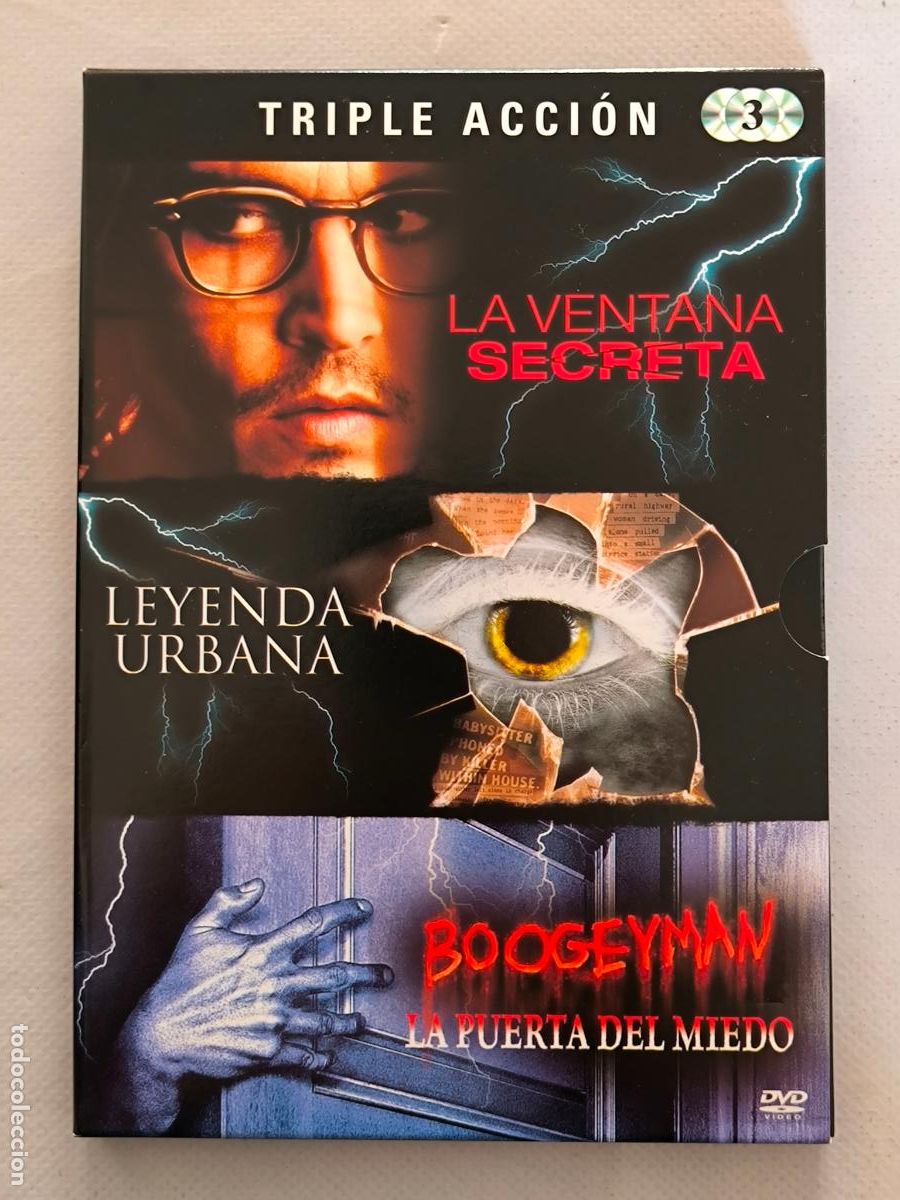 Cin&eacute;ma: DVD LA VENTANA SECRETA / LEYENDA URBANA / BOOGEYMAN, LA PUERTA DEL MIEDO - TRIPLE ACCION (ES)