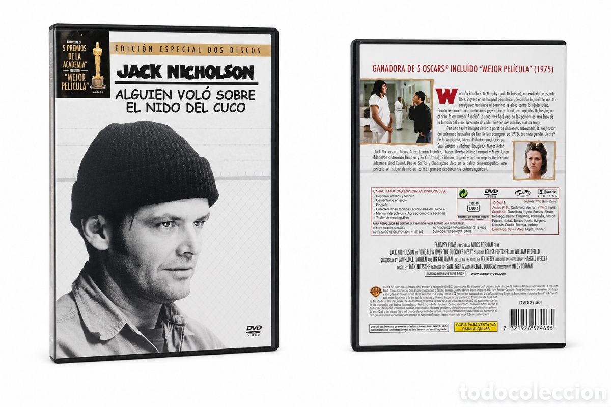 Cinema: dvd alguien vol&oacute; sobre el nido del cuco - edici&oacute;n especial 2 discos (jack nicholson)