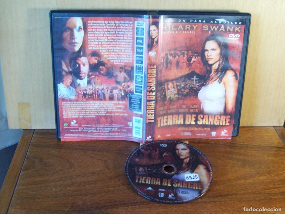 Cine: TIERRA DE SANGRE - HILARY SWANK - CHIWITEL EJIOFOR - JAMIE BARTLET - DVD EDICION ALQUILER