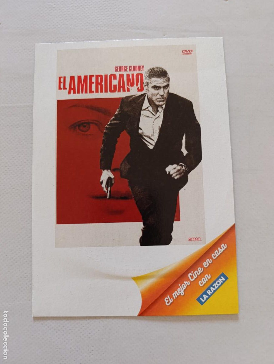Cine: DVD EL AMERICANO - GEORGE CLOONEY - FUNDA FINA CARTON (CM1)