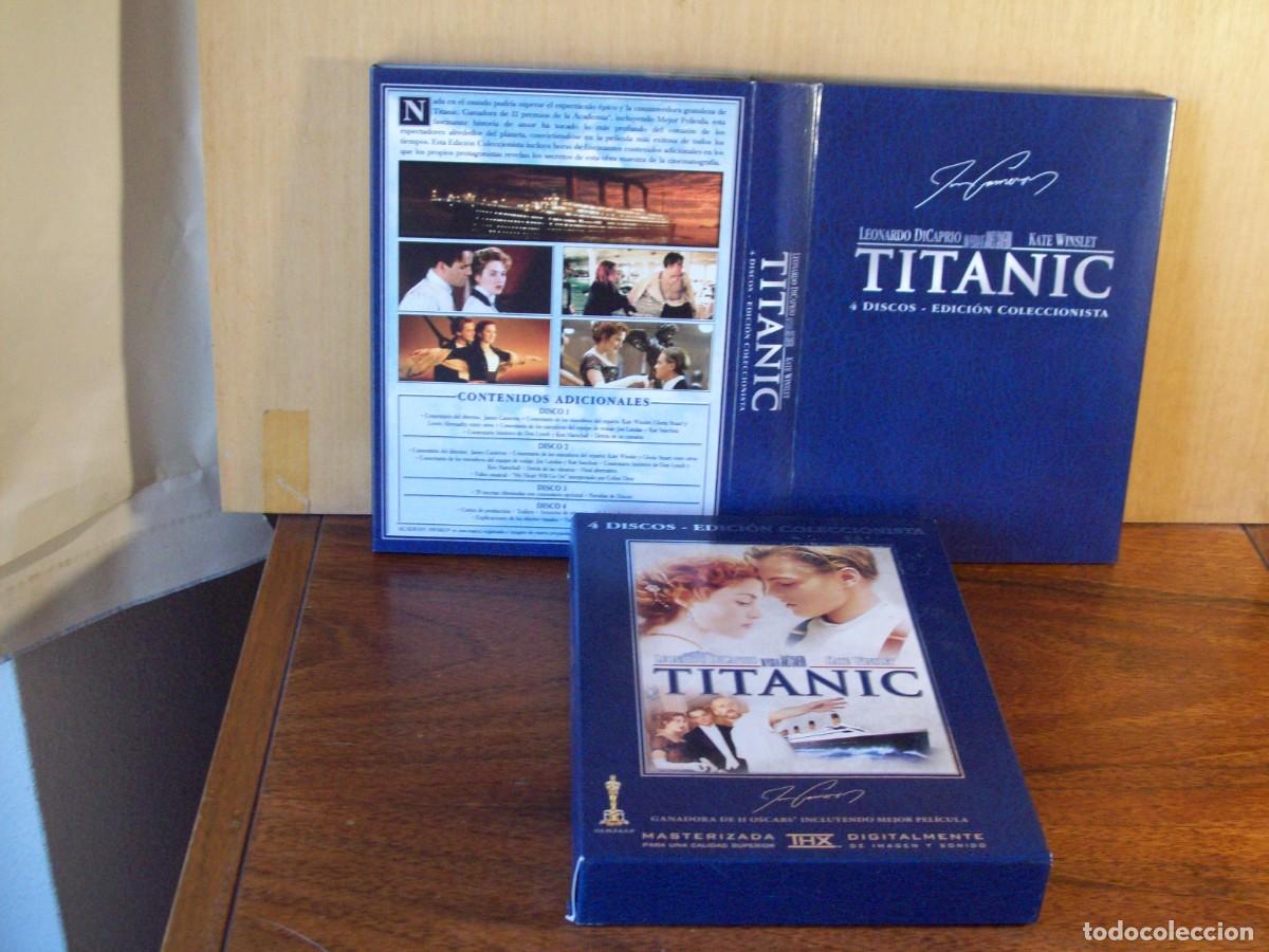 Cine: TITANIC - LEONARDO DICAPRIO - KATIE WINSLET - 4 DVDS EDICION COLECCIONISTA COMO NUEVOS