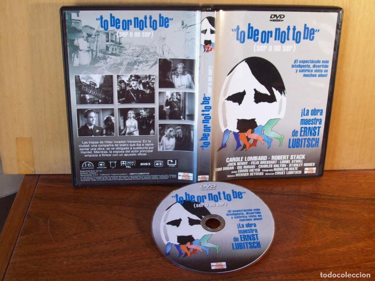 Cine: TO BE OR NO TO BE (SER O NO SER) - CAROLE LOMBARD - ROBERT STACK - JACK BENNY - DVD EN B/NEGRO