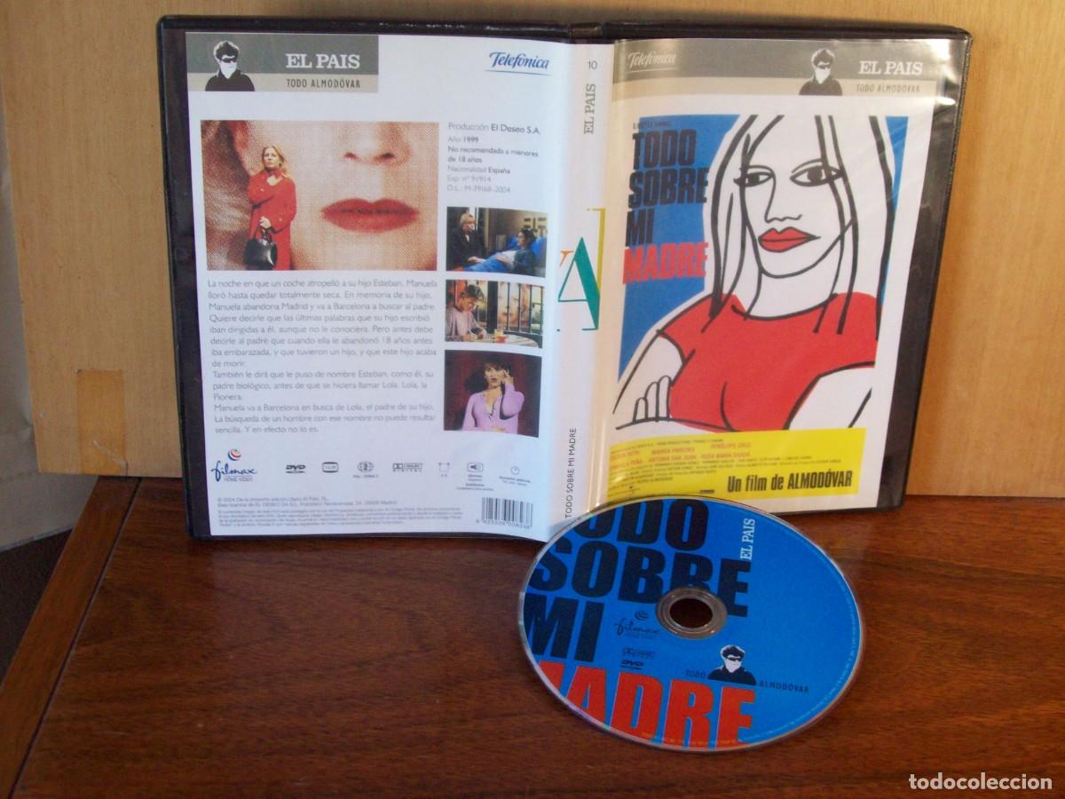 Cine: TODO SOBRE MI MADRE - CELILIA ROTH - MARISA PAREDES - PENELOPE CRUZ DVD EDICION EL PAIS