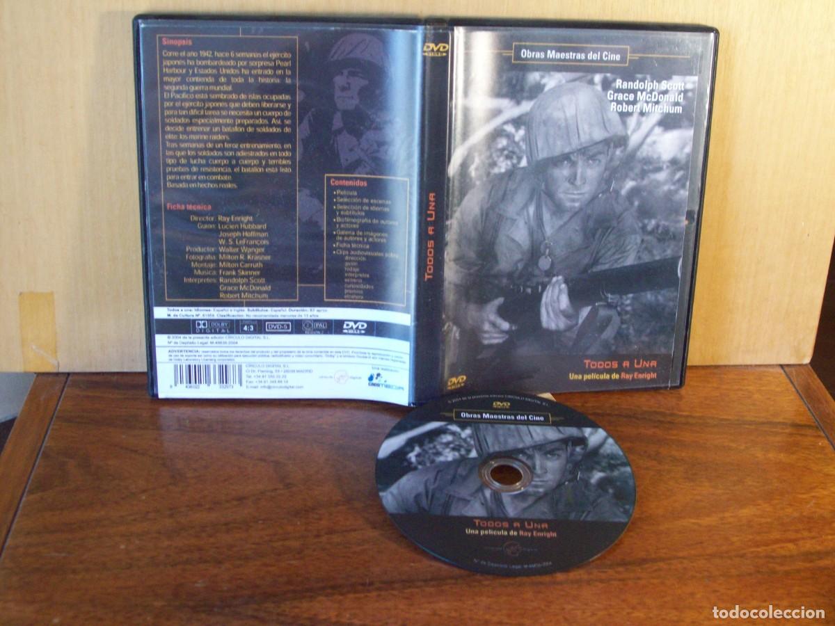 Cine: TODOS A UNA - RANDOLPH SCOTT - ROBERT MITCHUM -GRACE MCDONALD - DVD EN BLANCO Y NEGRO