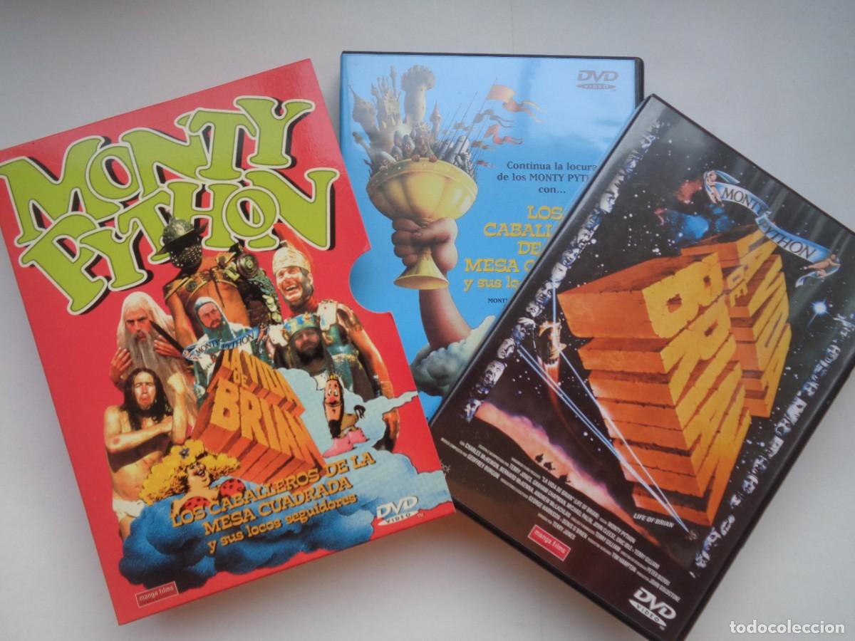 Cine: ESTUCHE CON 2 DVD DE LOS MONTY PYTHON : LA VIDA DE BRIAN Y LOS CABALLEROS DE LA MESA CUADRADA