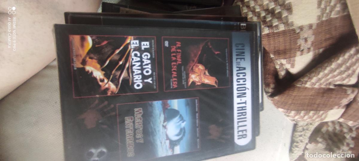 Cine: DVD AL FINAL DE LA ESCALERA , EL GATO Y EL CANARIO , MUERTOS Y ENTERRADOS ( CAJA FINA PRECINTADO )