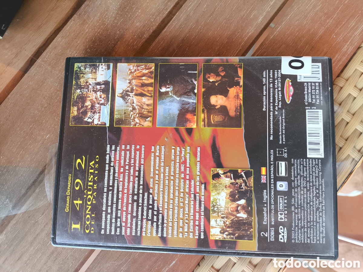 Cine: DVD de 1942. La conquista del para&iacute;so.lote.L.n.0604