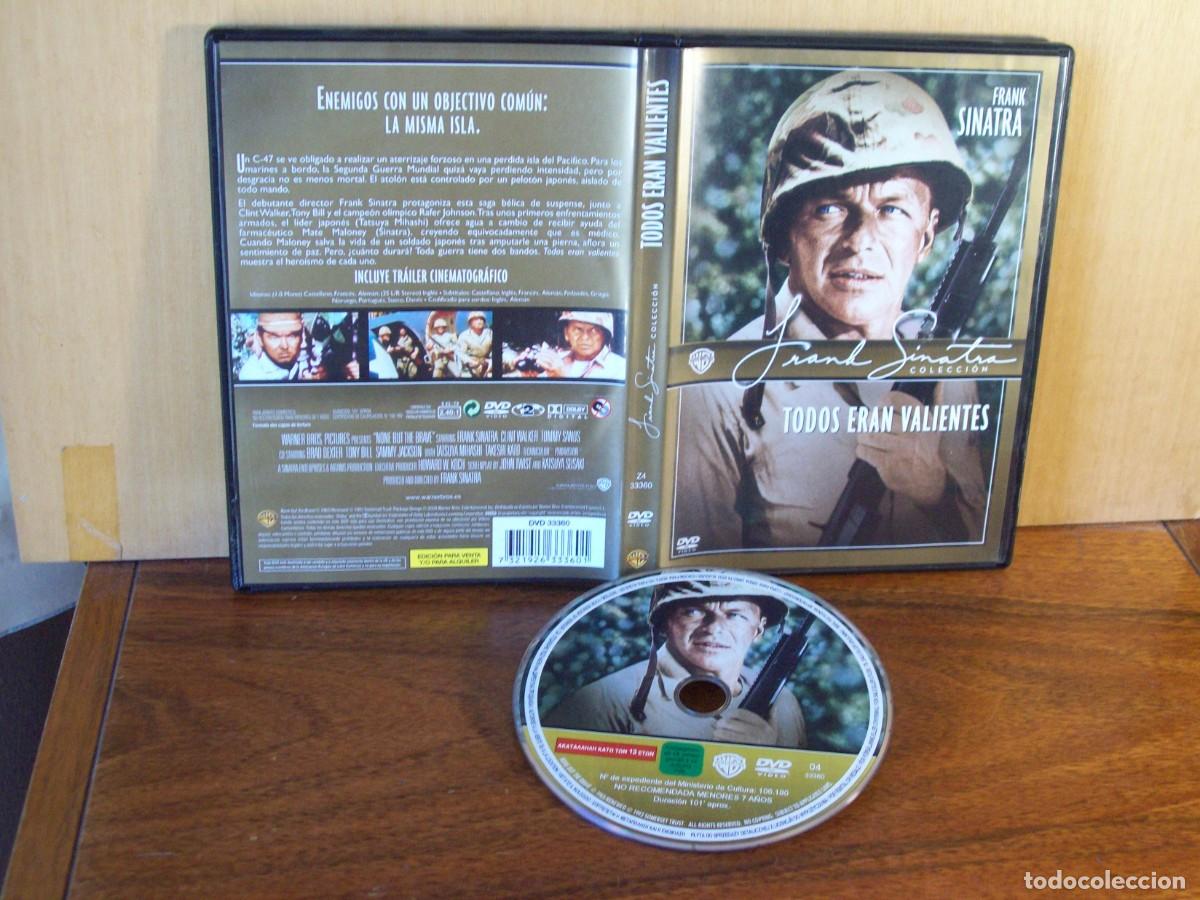 Cine: TODOS ERAN VALIENTES - FRANK SINATRA -CLINT WALKER - TOMMY SANDS - DVD