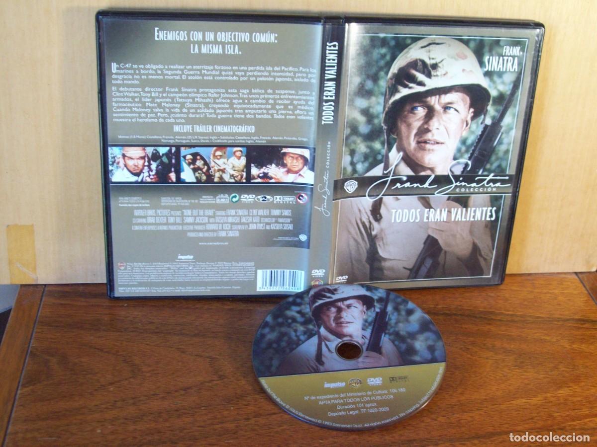 Cine: TODOS ERAN VALIENTES - FRANK SINATRA -CLINT WALKER - TOMMY SANDS - DVD