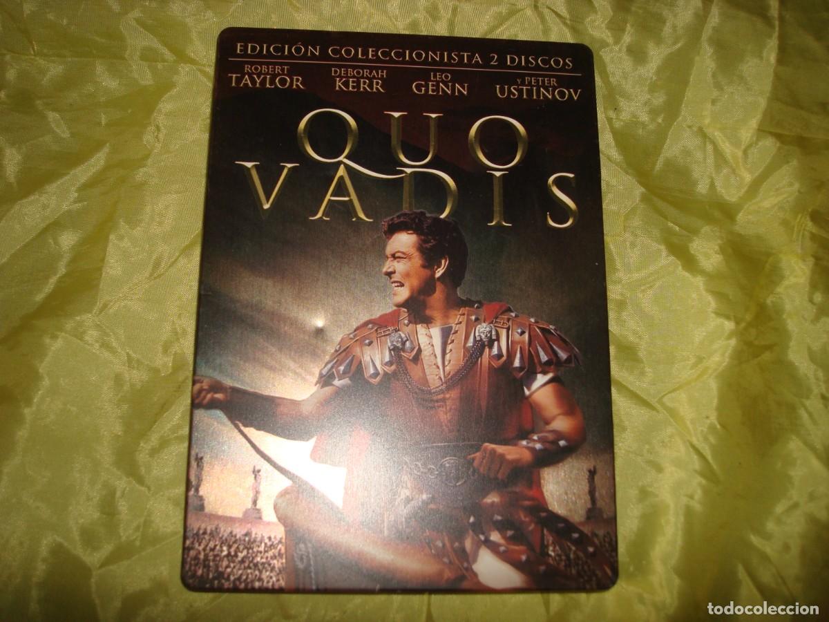Cine: QUO VADIS. ROBERT TAYLOR, DEBORAK KERR...EDICION COLECCIONISTA. EN LATA. 2 DVD&acute;S