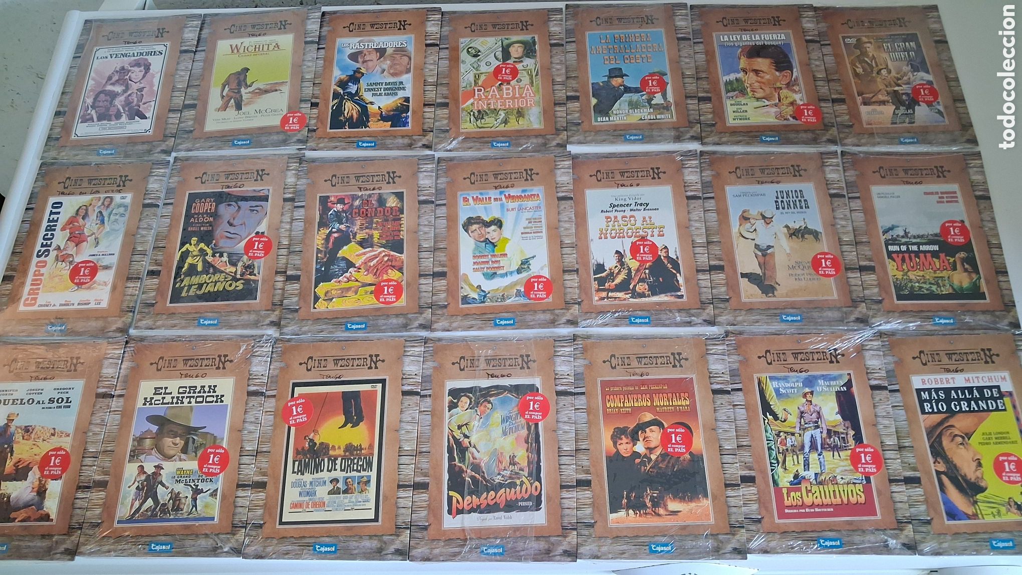 Cin&eacute;ma: LOTE 50 DVDs CINE WESTERN - OESTE - NUEVOS CON PRECINTO ORIGINAL
