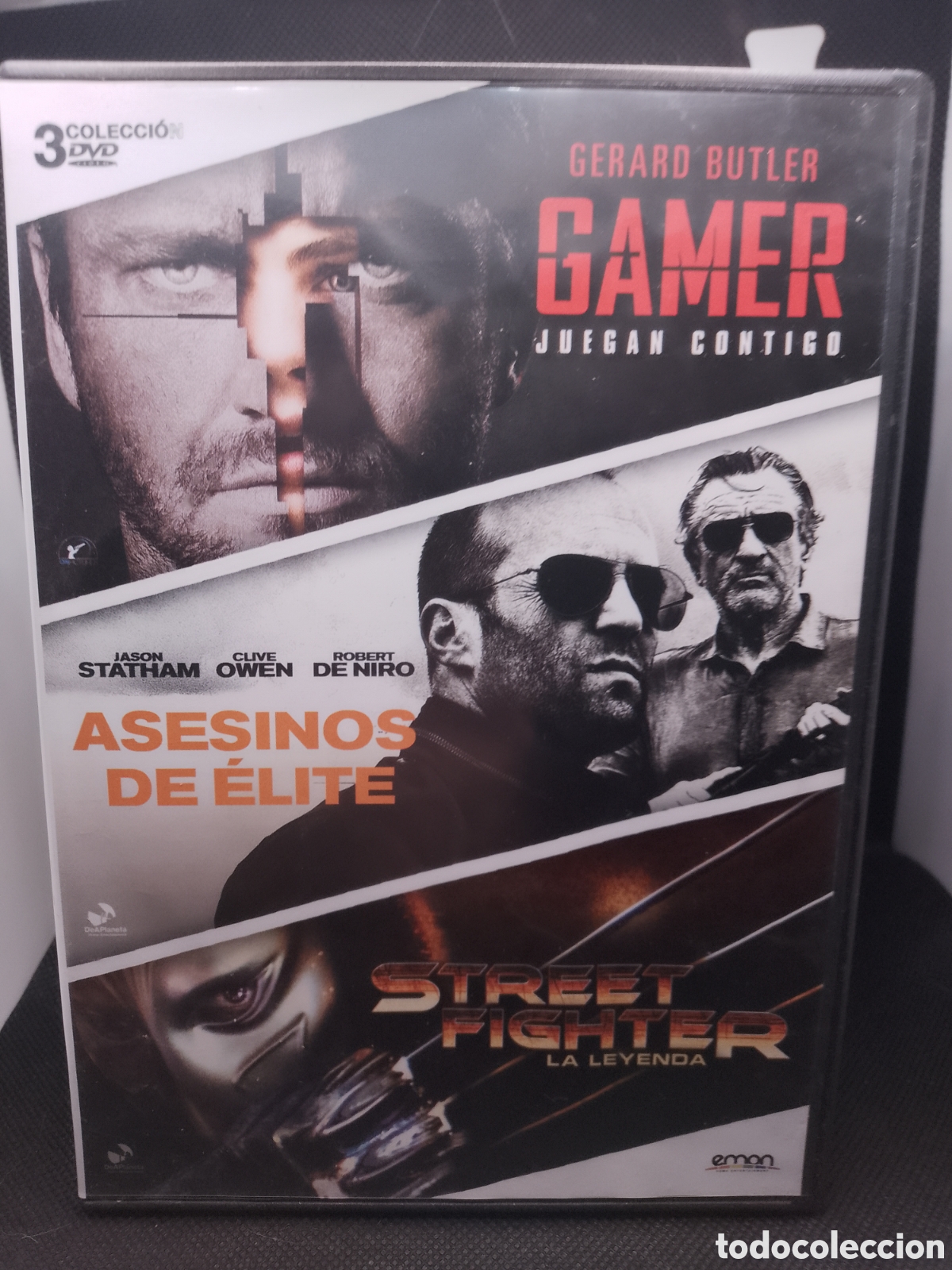 Cine: GAMER - ASESINOS DE ELITE - STREET FIGHTER LA LEYENDA - 3 DVD