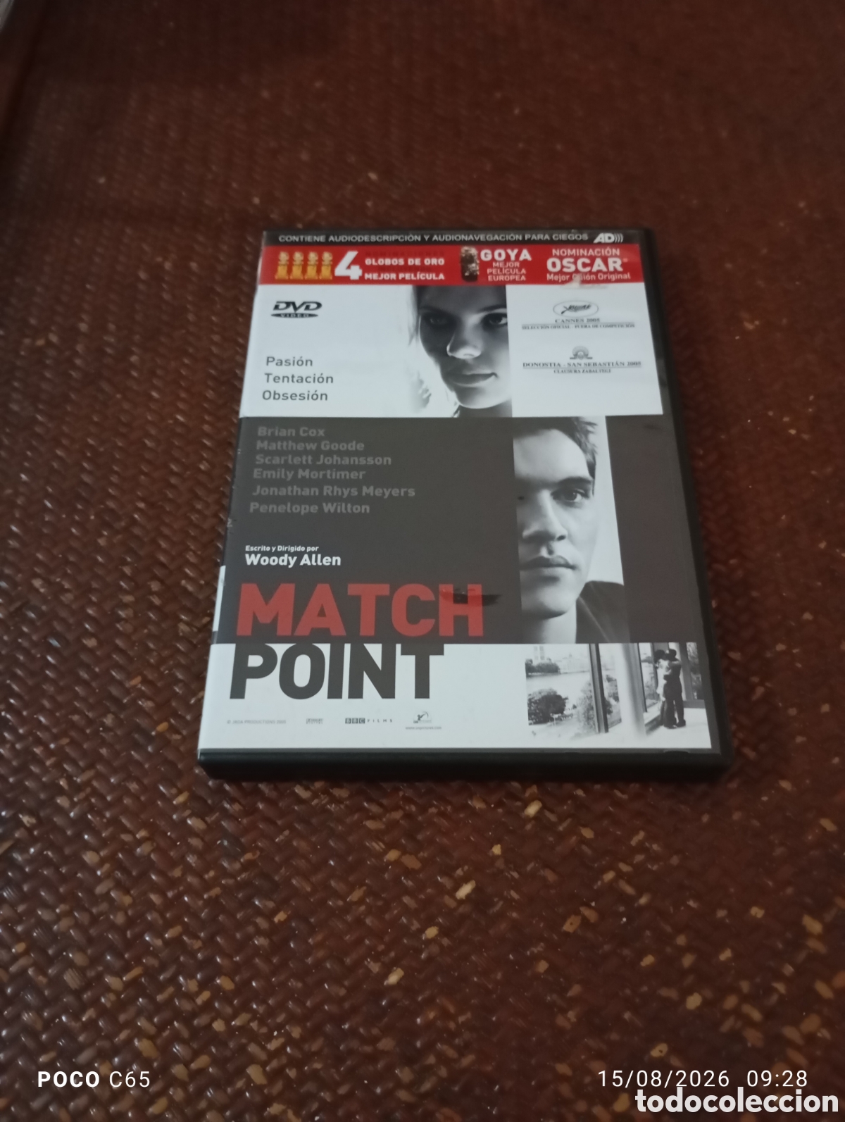 Cine: Match point DVD pasi&oacute;n tentaci&oacute;n obsesi&oacute;n