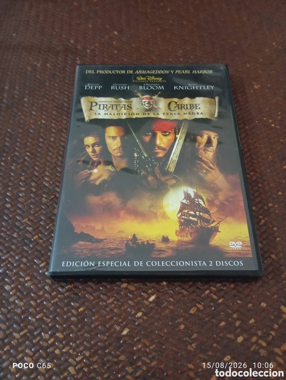 Cine: Piratas del caribe la perlan negra DVD 2 DVD