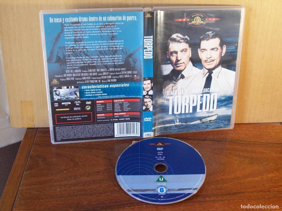 Cine: TORPEDO - CLARK GABLE - BURT LANCASTER - JACK WARDEN - DVD EN BLANCO Y NEGRO