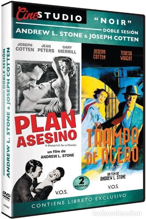 Cine: Plan Asesino - Trampa de Acero - Doble Sesi&oacute;n Andrew L. Stone & J.Cotten DVD Como nuevo