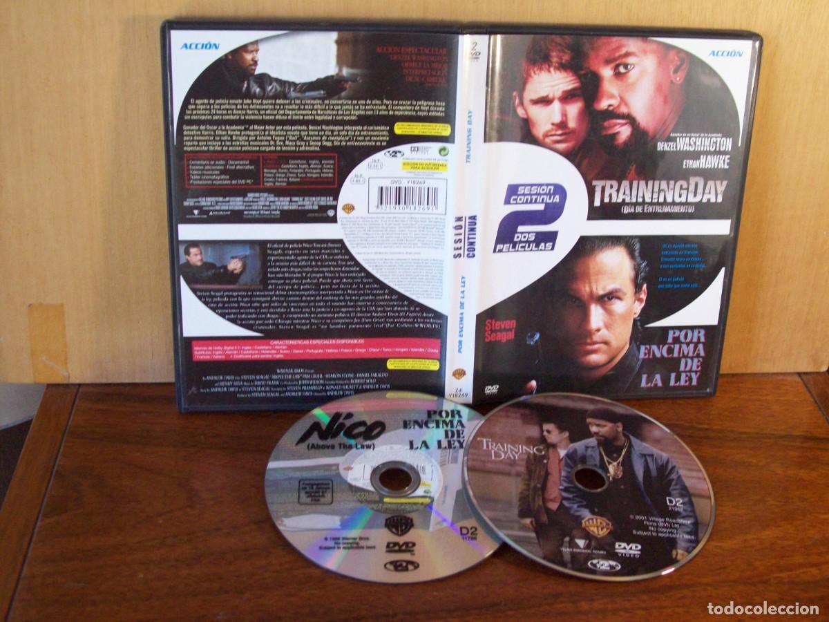 Cine: TRAINING DAY + POR ENCIMA DE LA LEY - DOBLE DVD - 2 PELICULAS