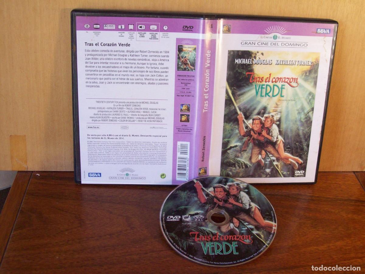 Cine: TRAS EL CORAZON VERDE - MICHAEL DOUGLAS - KATHELEEN TURNER - DVD EDICION PERIODICO EL MUNDO