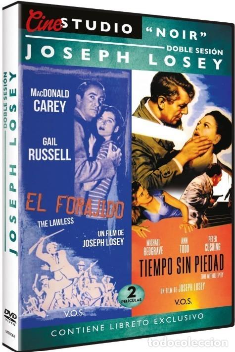 Cine: El forajido+Tiempo sin piedad V.O.S Doble Sesi&oacute;n Joseph Losey con Libreto DVD Como nuevo