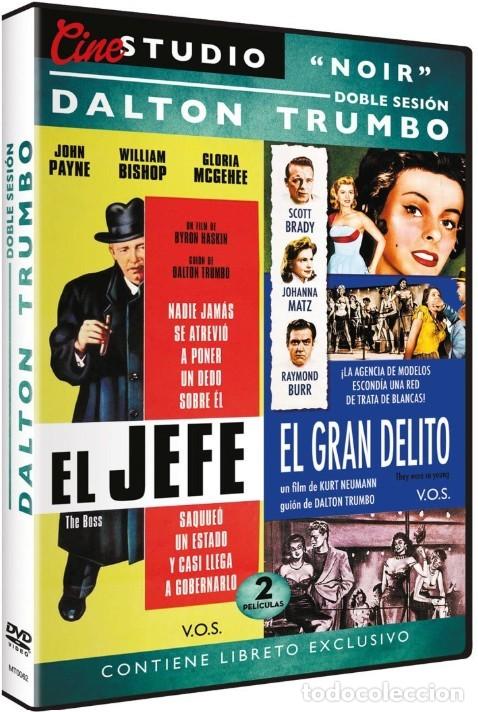 Cine: El Jefe - El Gran Delito - Sesi&oacute;n Doble Dalton Trumbo con Libreto DVD Como nuevo