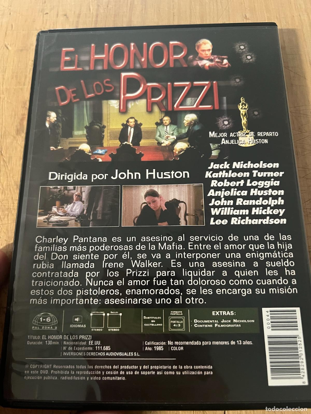 Cine: DVD. El honor de los prizzi - Foto 3