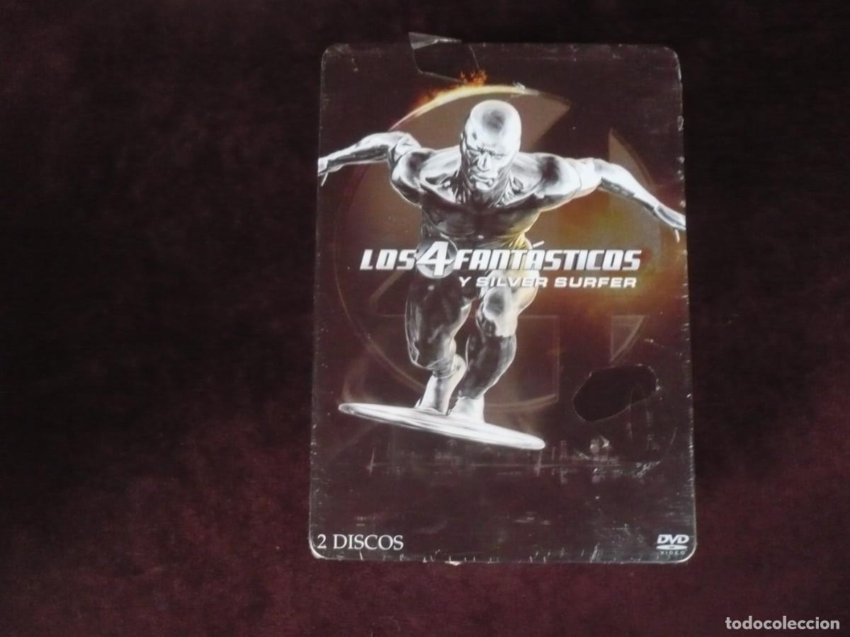Cine: los 4 fantasticos y silver surfer - edicion con 2 discos en caja metalica - dvd nuevo precintado