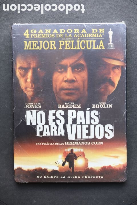 Cine: DVD precintado. NO ES PA&Iacute;S PARA VIEJOS. Edici&oacute;n caja met&aacute;lica - steelbox. Nuevo a estrenar.