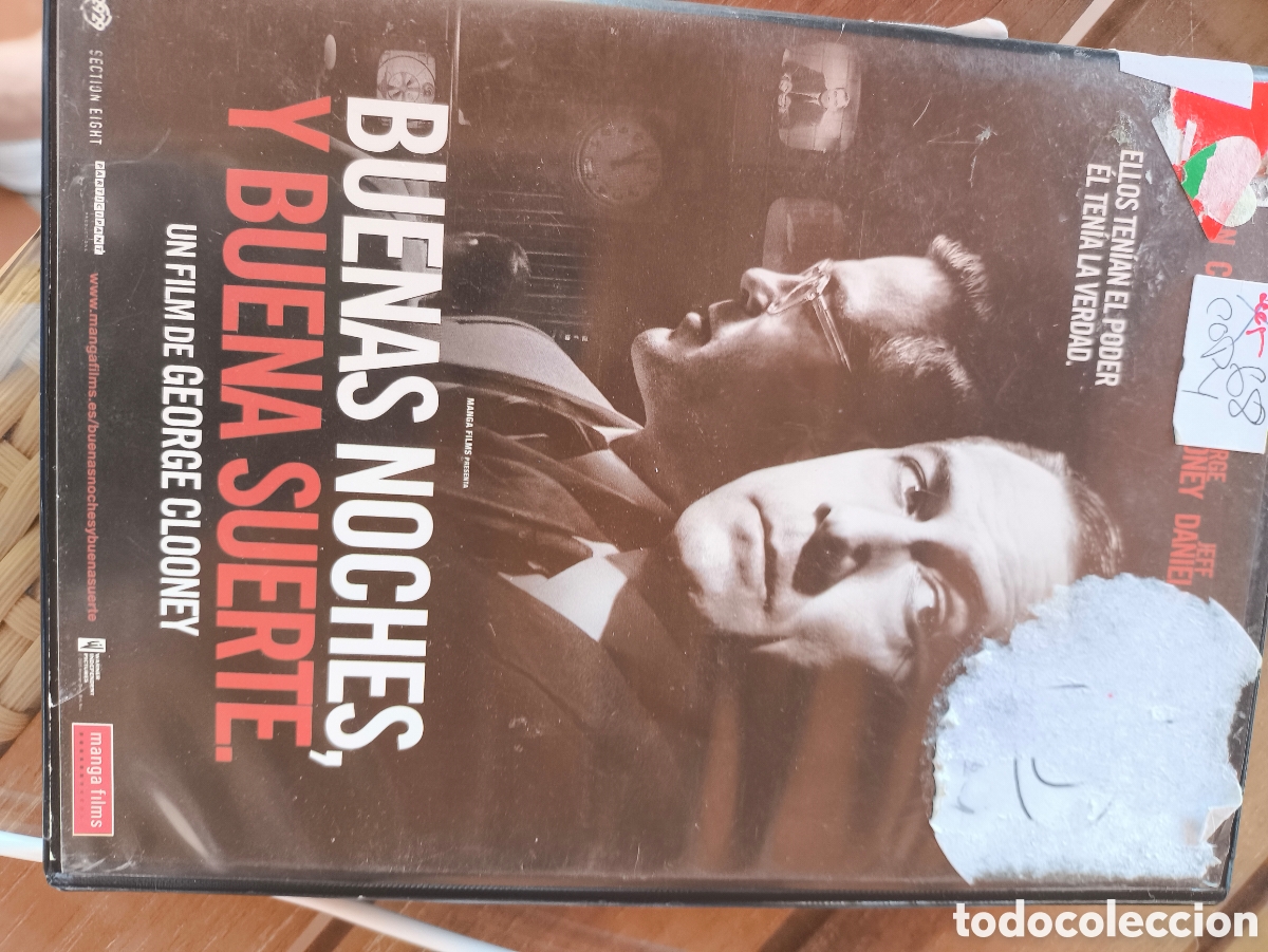 Cine: DVD de buenas noches y buena suerte lote B.n 0086