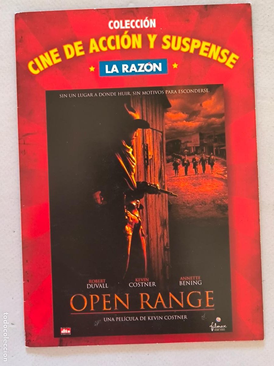 Cine: DVD OPEN RANGE - FUNDA FINA CARTON (5Y)