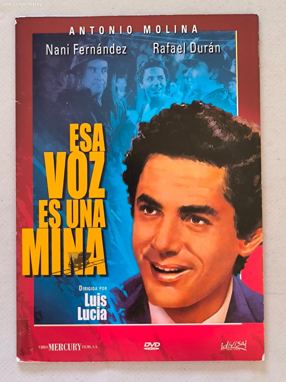Cine: DVD ESA VOZ ES UNA MINA - ANTONIO MOLINA - FUNDA FINA CARTON (5Y)