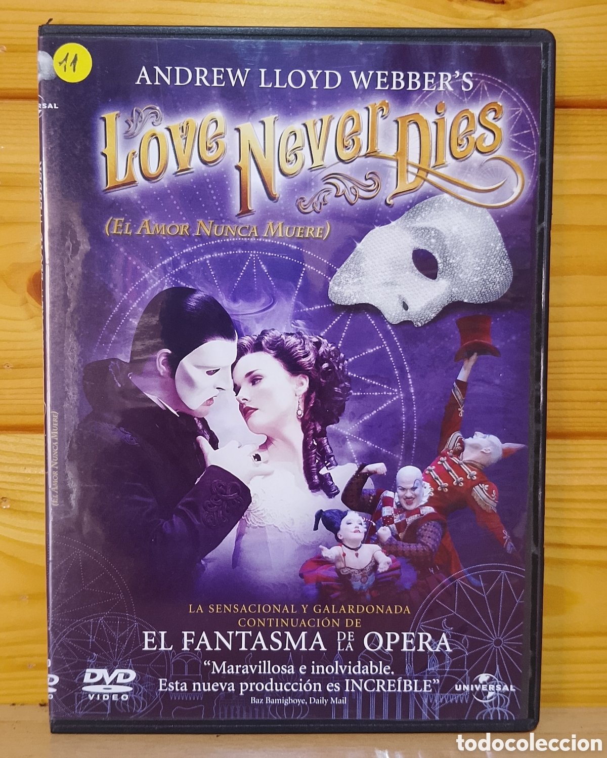 Cine: DVD Love Never Dies Andrew Lloyd