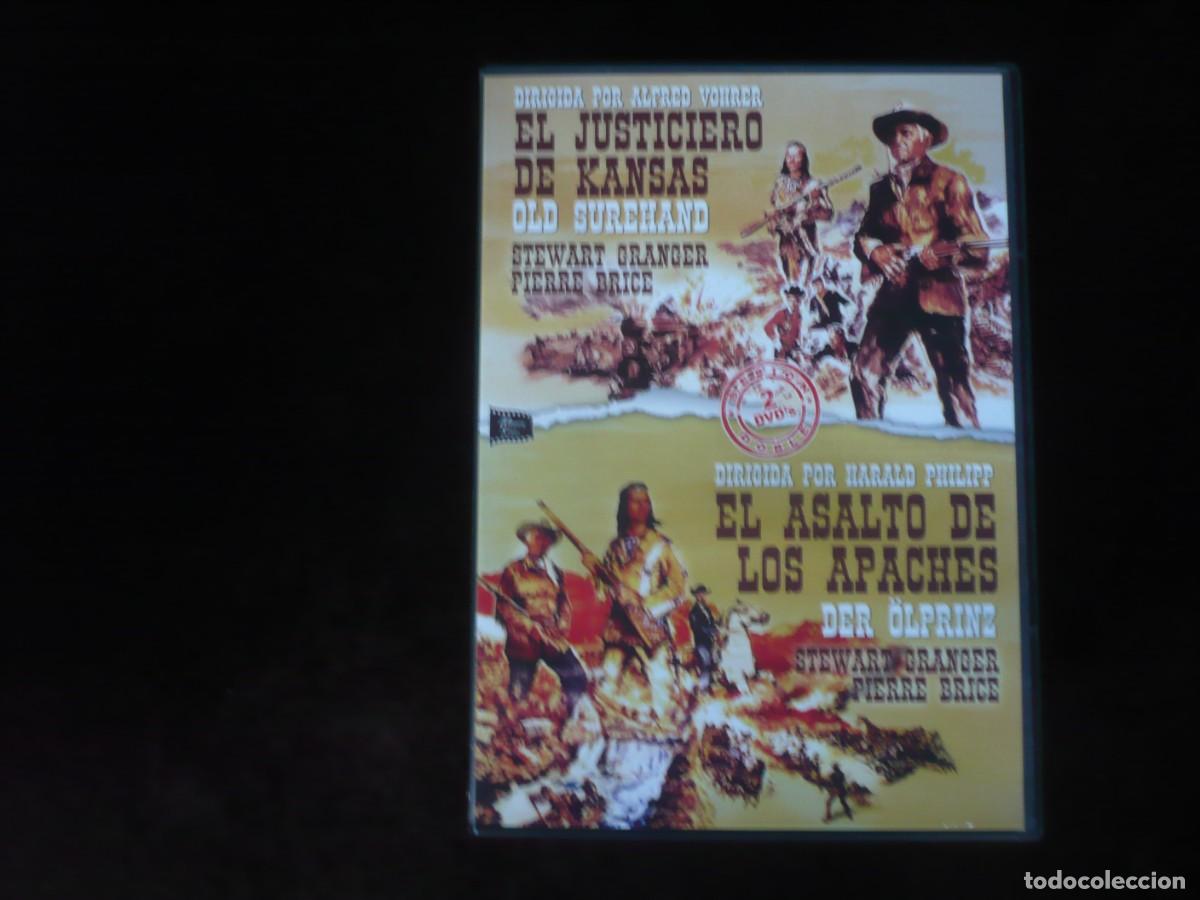 Cine: el justiciero de kansas + el asalto de los apaches - 2 dvd como nuevos