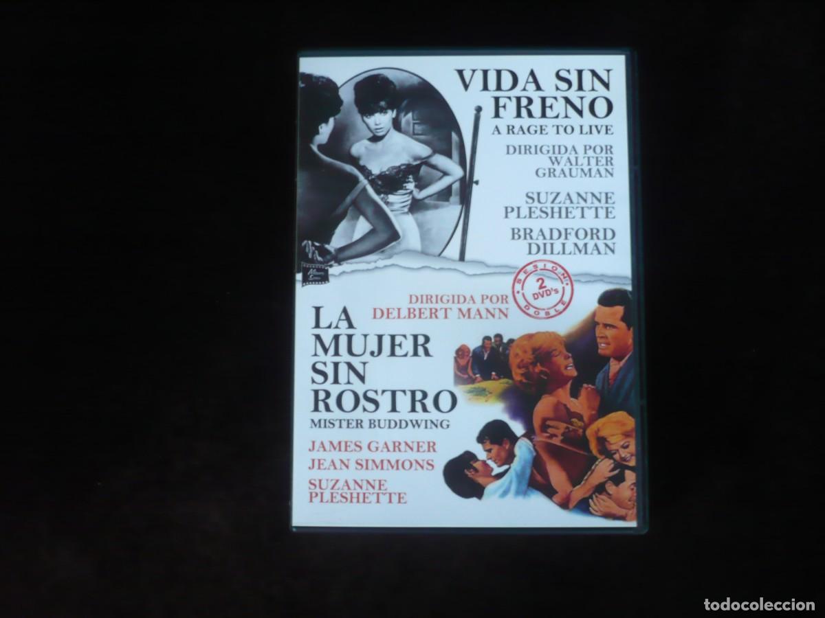 Cine: vida sin freno + la mujer sin rostro - 2 dvd como nuevos