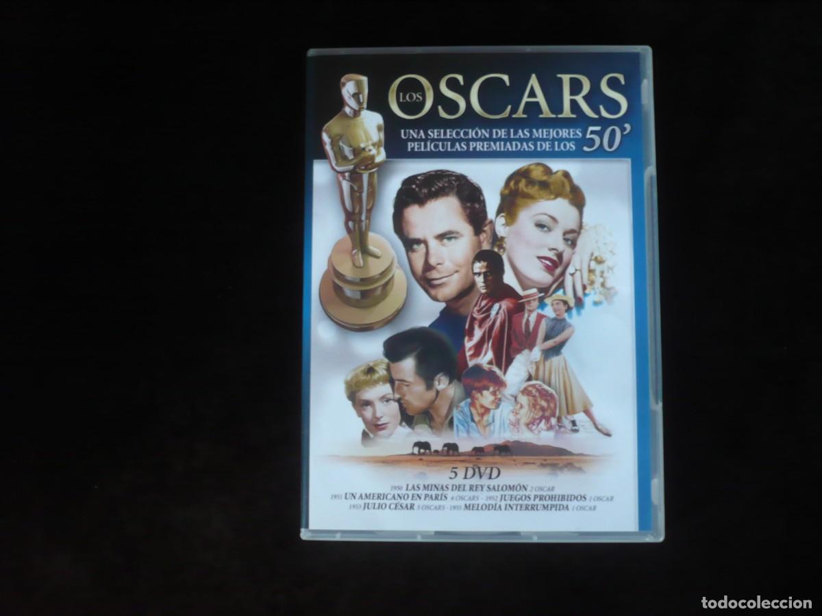 Cine: los oscars 50 - melodia interrumpida + juegos prohibidos + julio cesar + las min - 5 dvd como nuevos