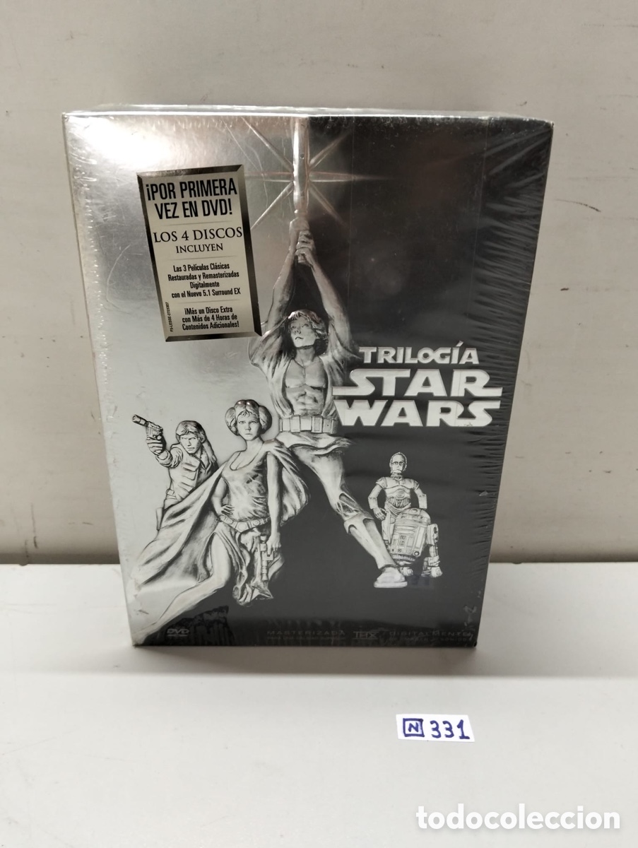 Cine: Trilog&iacute;a Original de Star Wars en DVD (edici&oacute;n de 4 discos de 2004)
