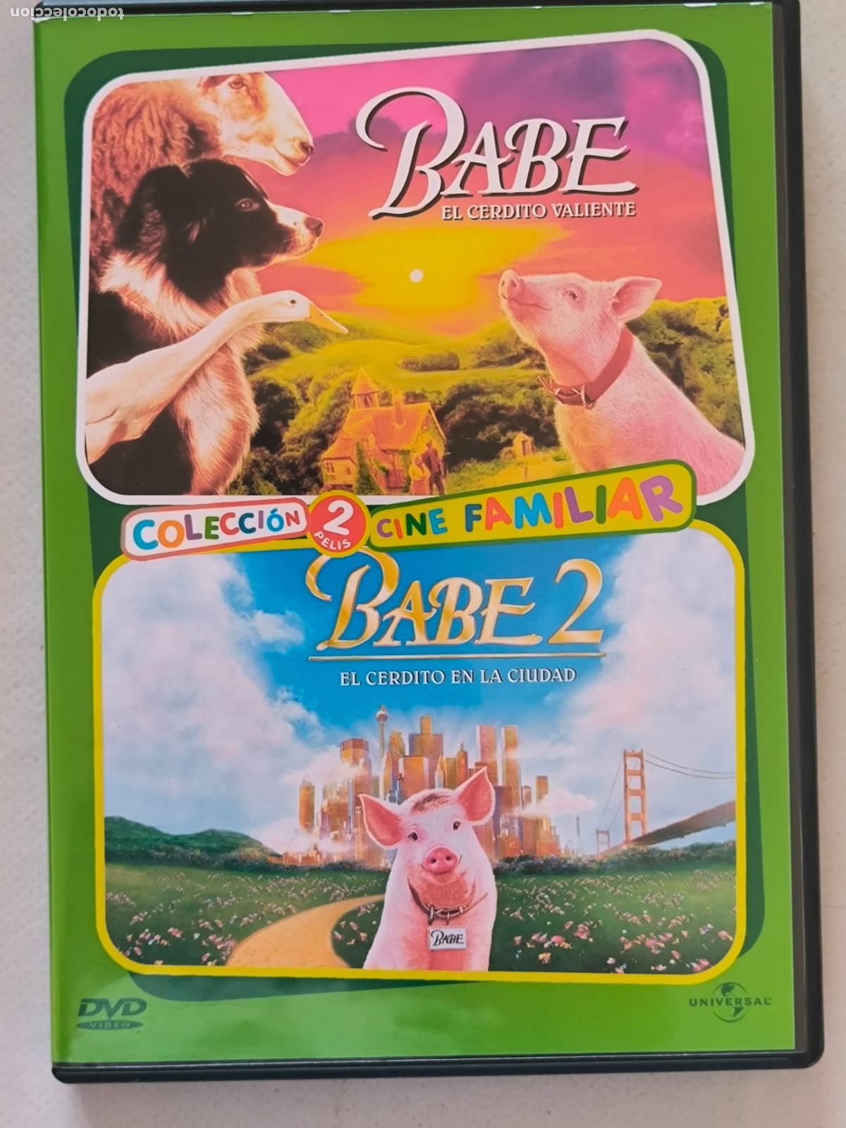 Cine: DVD BABE EL CERDITO VALIENTE & BABE 2, EL CERDITO EN LA CIUDAD - 2 PELICULAS (08)