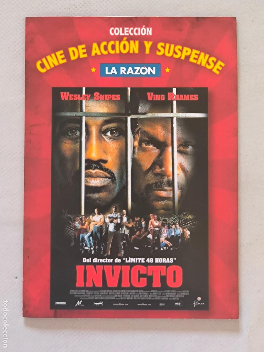 Cine: DVD INVICTO - WESLEY SNIPES - FUNDA FINA CARTON (5Z)