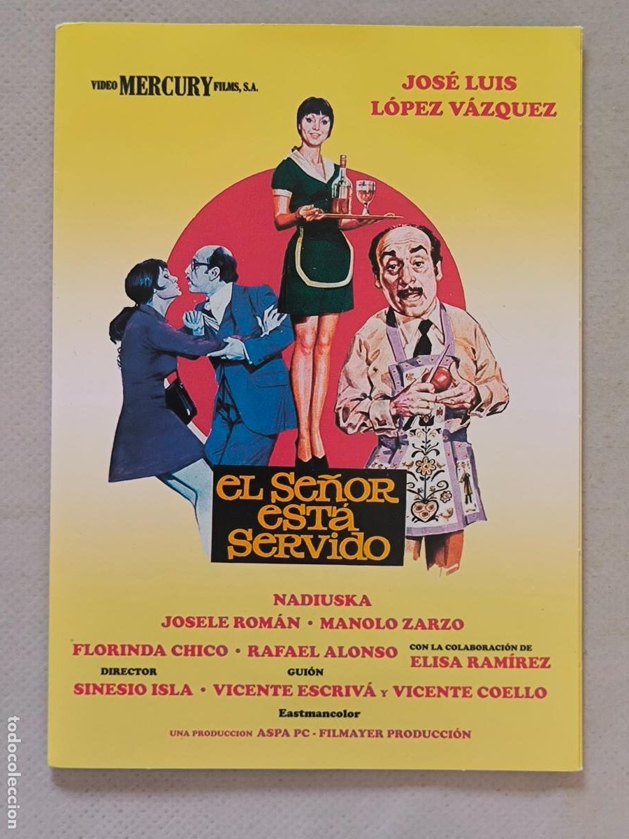 Cine: DVD EL SE&Ntilde;OR ESTA SERVIDO - FUNDA FINA CARTON (5Z)