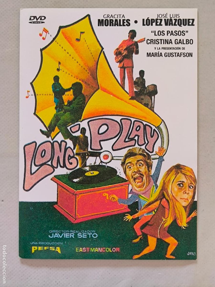 Cine: DVD LONG PLAY - GRACITA MORALES - FUNDA FINA CARTON (5Z)
