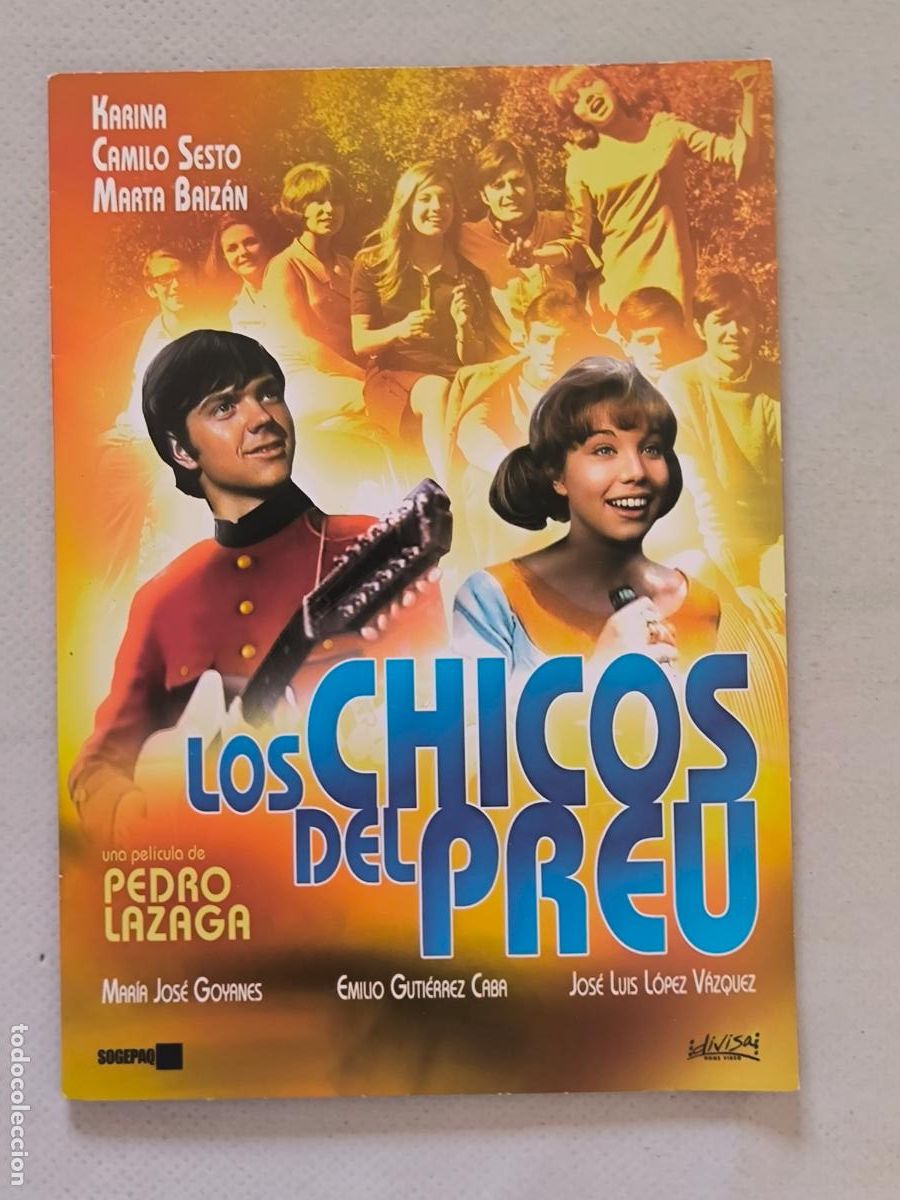 Cine: DVD LOS CHICOS DEL PREU - PEDRO LAZAGA - FUNDA FINA CARTON (5Z)