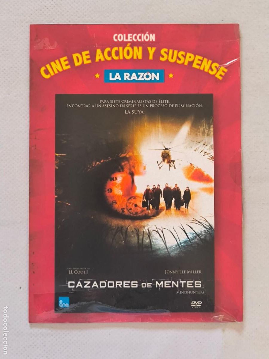 Cine: DVD CAZADORES DE MENTES - FUNDA FINA CARTON (5Z)