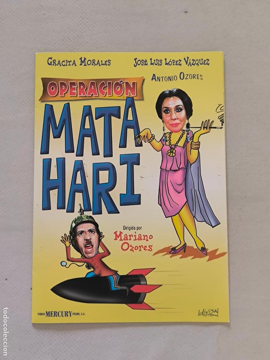 Cine: DVD MATA HARI - MARIANO OZORES - FUNDA FINA CARTON (5Z)