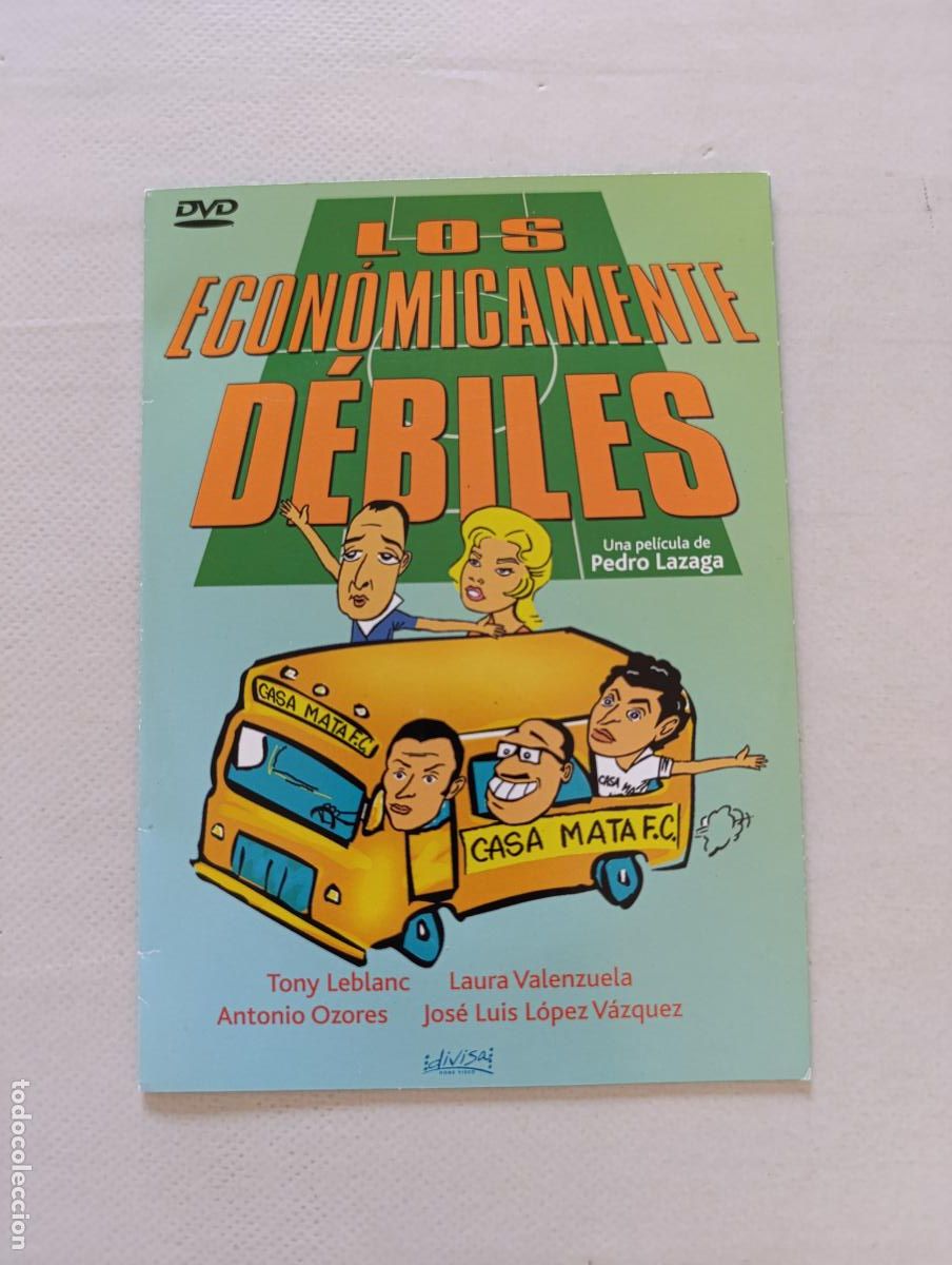 Cine: DVD LOS ECONOMICAMENTE DEBILES - PEDRO LAZAGA - FUNDA FINA CARTON (5Z)