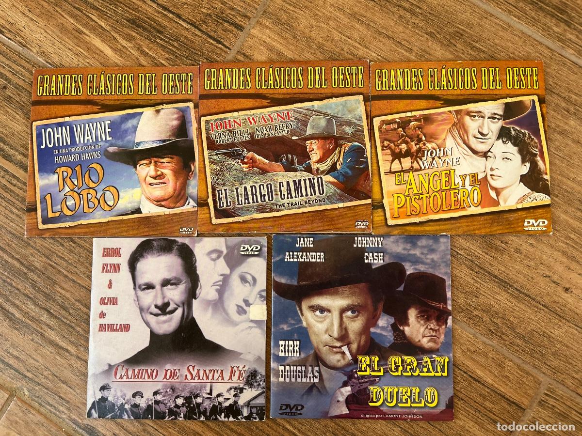 Cine: 5 DVD WESTERN - GRANDES CL&Aacute;SICOS DEL OESTE - FLYNN WAYNE CASH