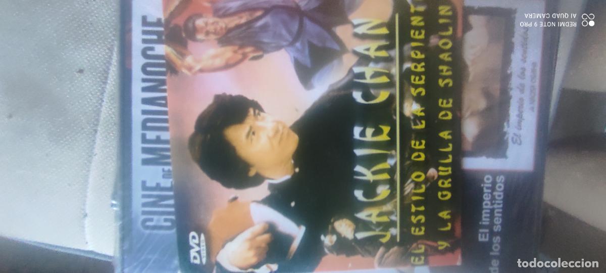Cine: dvd el estilo de la serpiente y la grulla de shaolin jackie chan. caja cart&oacute;n (estado normal)