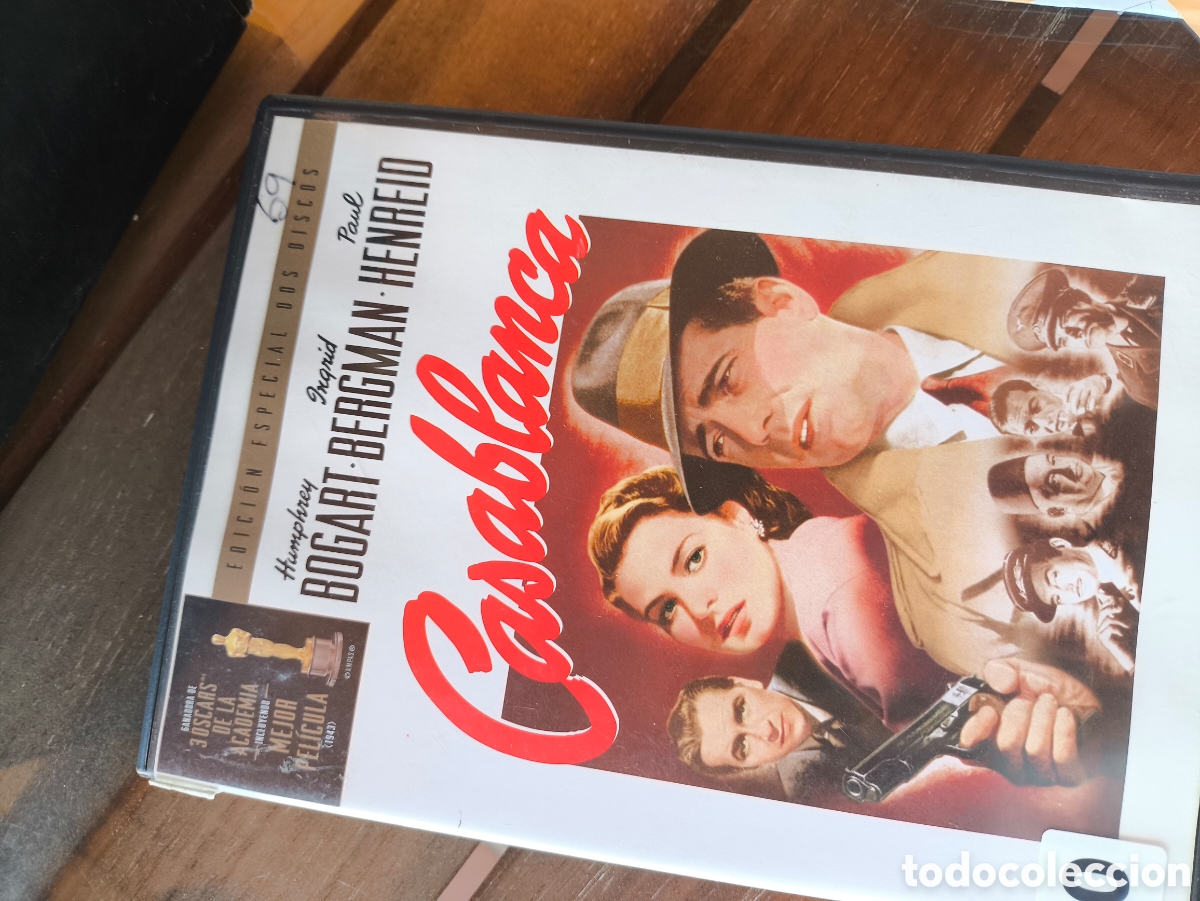 Cine: DVD de Casablanca.lote.C n 0160