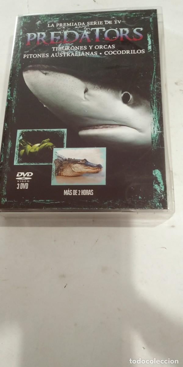 Cine: Predators Tiburones y orcas Pitones australianas Cocodrilos 3 discos
