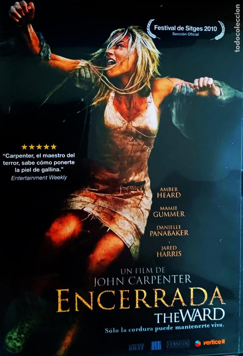Cine: ENCERRADA (THE WARD). CINE EN DVD DE COLECCION.