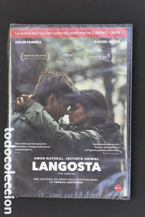 Cine: DVD precintado. LANGOSTA. Yorgos Lanthimos, 2015. Col&iacute;n Farrel. Rachel Weizs. Nuevo.